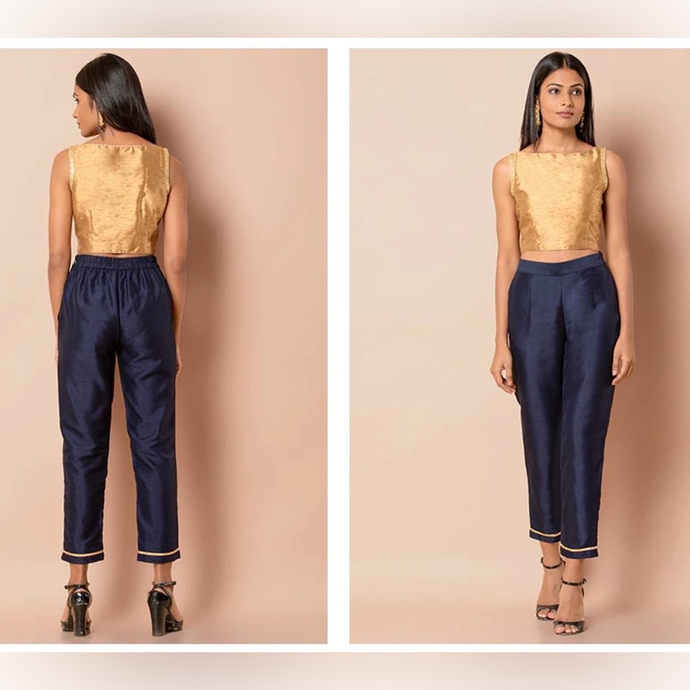 Navy gota insert pants
